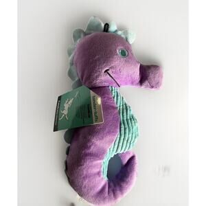 Smart Pet Love Fetch Dog Toy Tear Tear Resistant Durable Purple Seahorse 12in